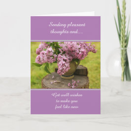 Önskningskort för att bli frisk - vikta gratulatio kort