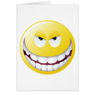 Ont ansikte hälsningskort
