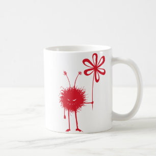 Ont blommakryp kaffemugg