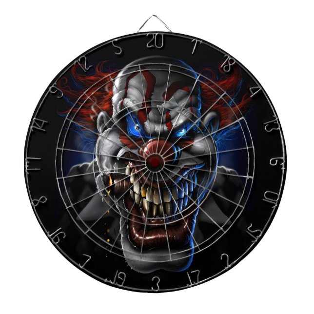 Ont clownansikte darttavla (Framsidan)