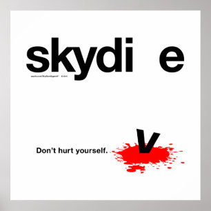 Ont inte din egen Skydiver Poster