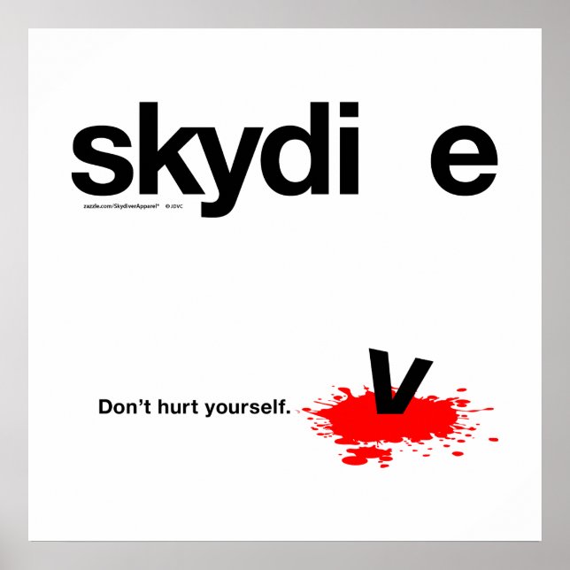 Ont inte din egen Skydiver Poster (Framsidan)