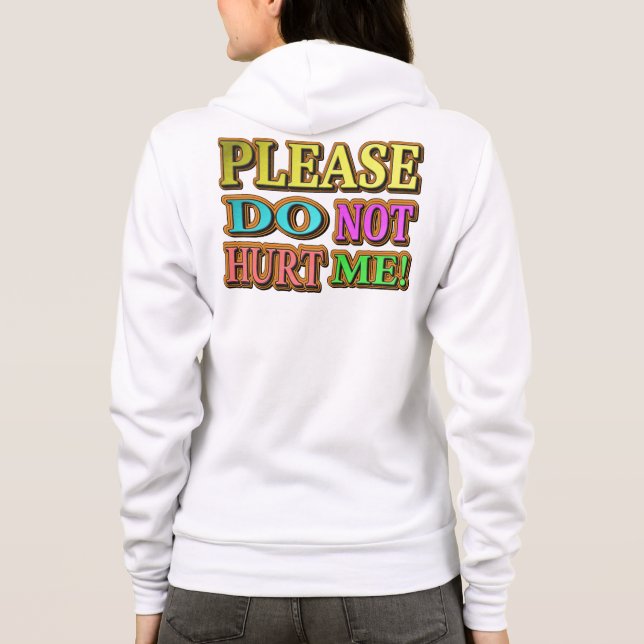 "Ont mig inte!" Cute Design. Köp nu T Shirt (Baksida)