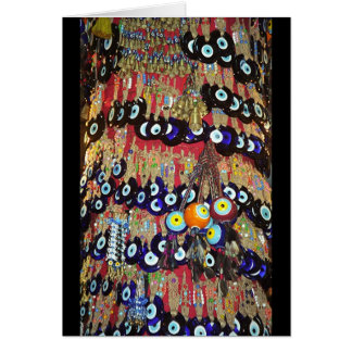 Ont ögaskydd hälsningskort