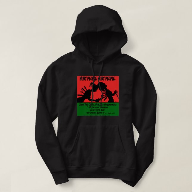 Ont Personer Ont People RGB Blk Hoodie (Design framsida)