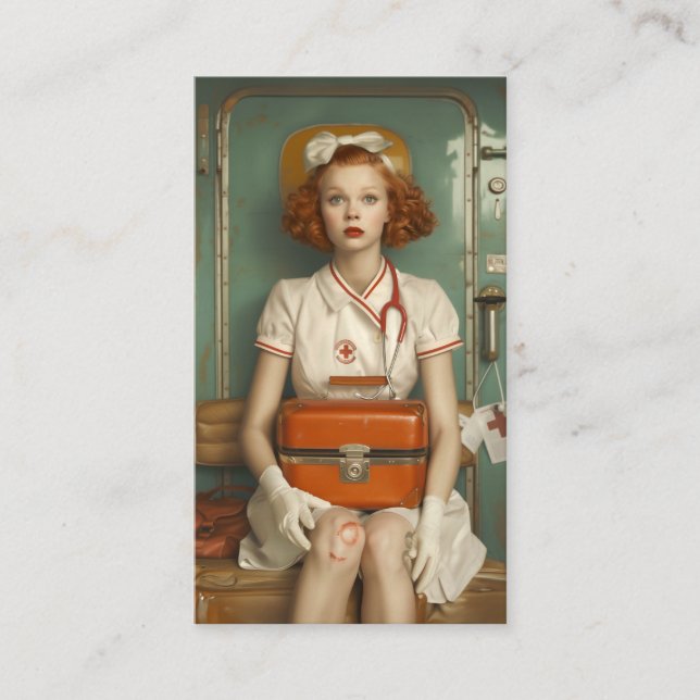 Ont sjuksköterska visitkort (Framsida)