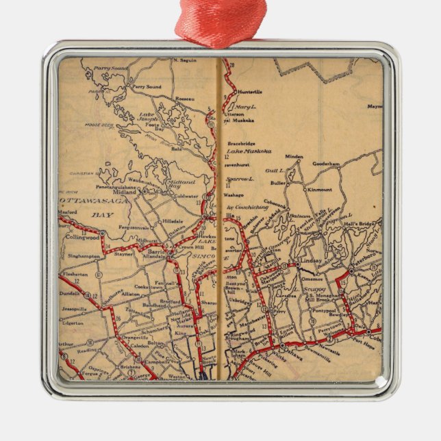 Ontario 3 julgransprydnad metall (Framsidan)