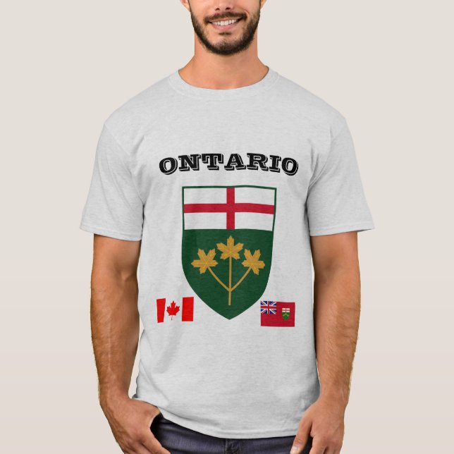 Ontario-Anpassadet Jackar av Arm T Shirt (Framsida)