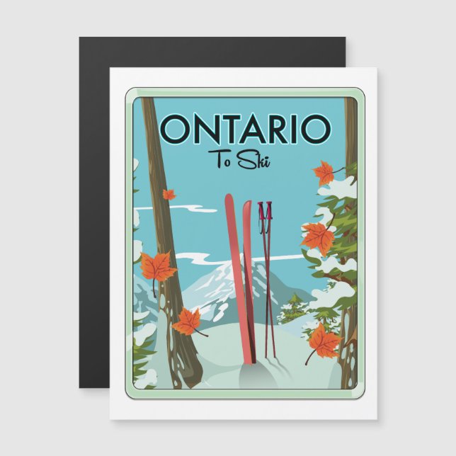 Ontario att åka skidor (Fram/baksida)