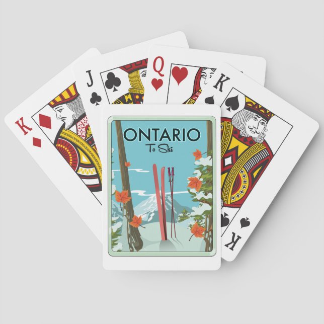 Ontario att åka skidor casinokort (Baksidan)