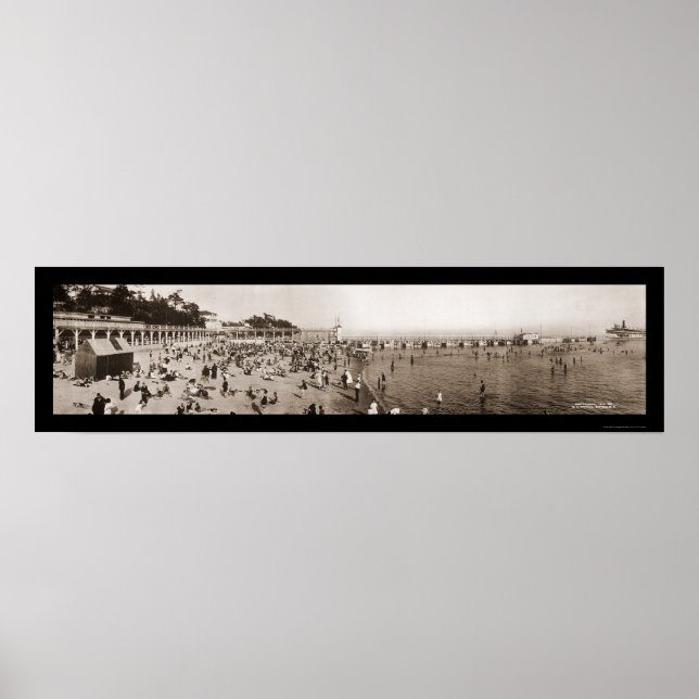 Ontario Canada Bathing Photo 1911 Poster (Framsidan)