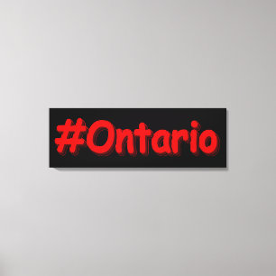 "#Ontario " Cute Design. Köp nu Canvastryck