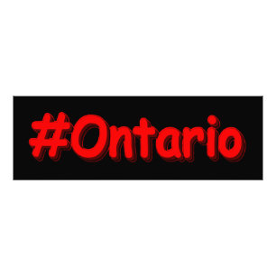 "#Ontario " Cute Design. Köp nu Fototryck