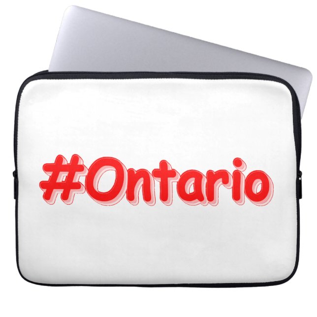 "#Ontario " Cute Design. Köp nu Laptop Fodral (Framsidan)