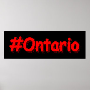 "#Ontario " Cute Design. Köp nu Poster