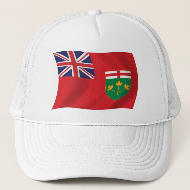 Ontario Flagg Hatt Truckerkeps (Framsida)
