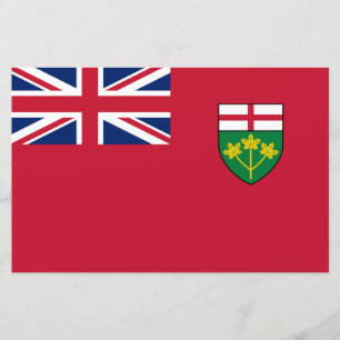 Ontario Flagga Brevpapper