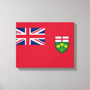 Ontario Flagga Canvastryck