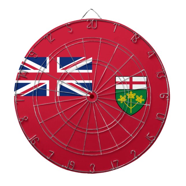 Ontario Flagga Darttavla (Framsidan)