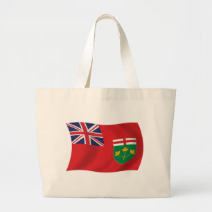 Ontario Flagga Handväskor Jumbo Tygkasse