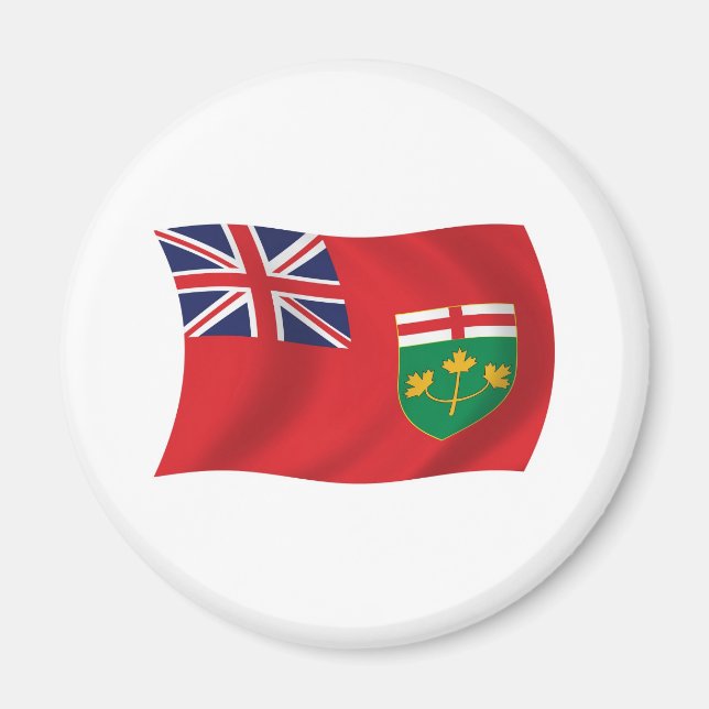 Ontario Flagga Magnet (Framsidan)