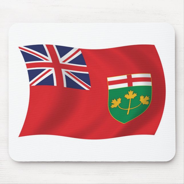 Ontario Flagga Mousepad Musmatta (Framsidan)