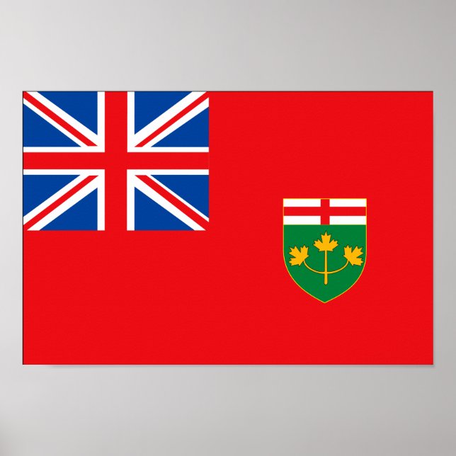 ONTARIO FLAGGA POSTER (Framsidan)