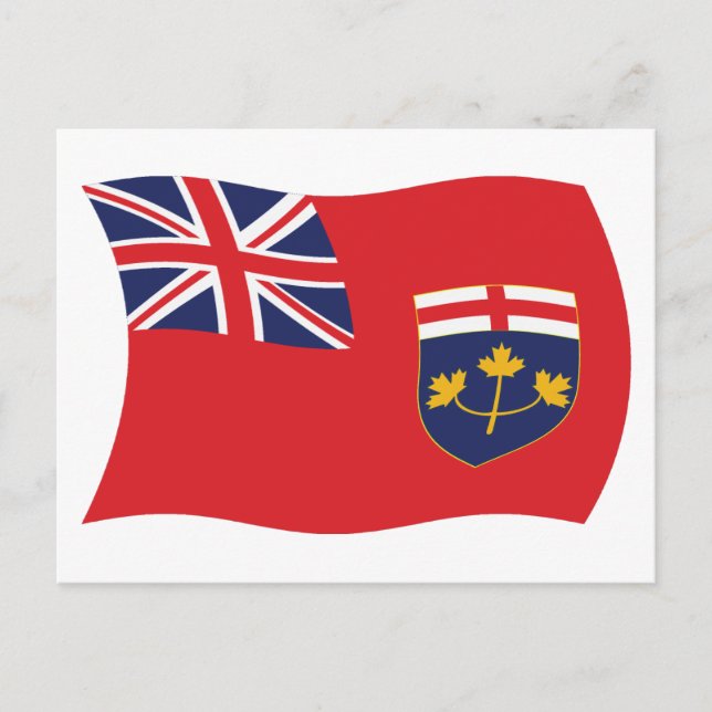 Ontario Flagga Postkort Vykort (Framsida)