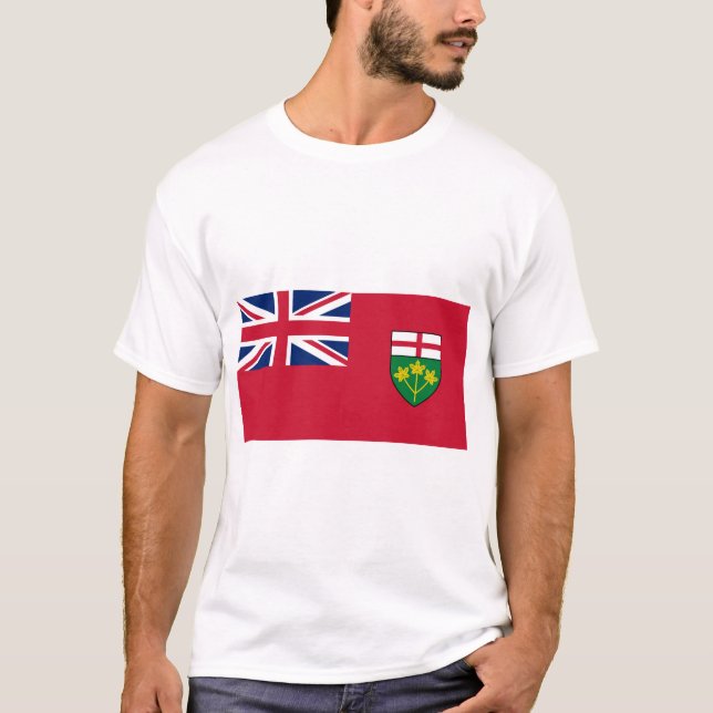 Ontario Flagga T Shirt (Framsida)