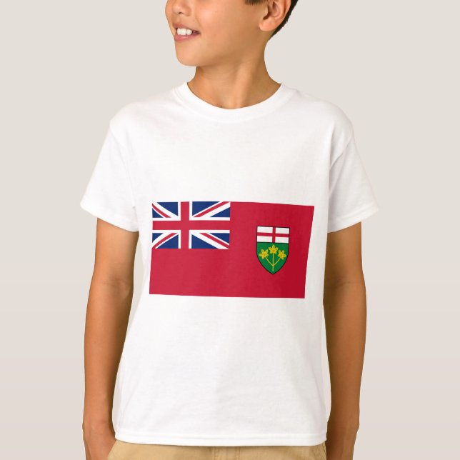 Ontario Flagga T Shirt (Framsida)