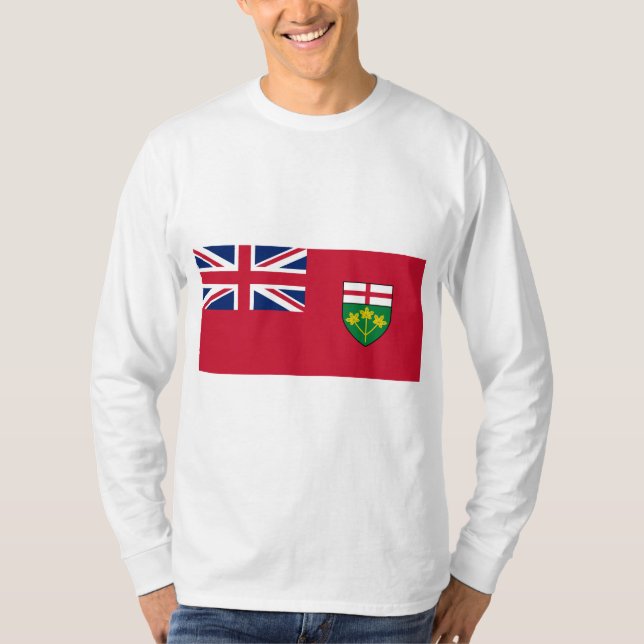 Ontario Flagga T Shirt (Framsida)