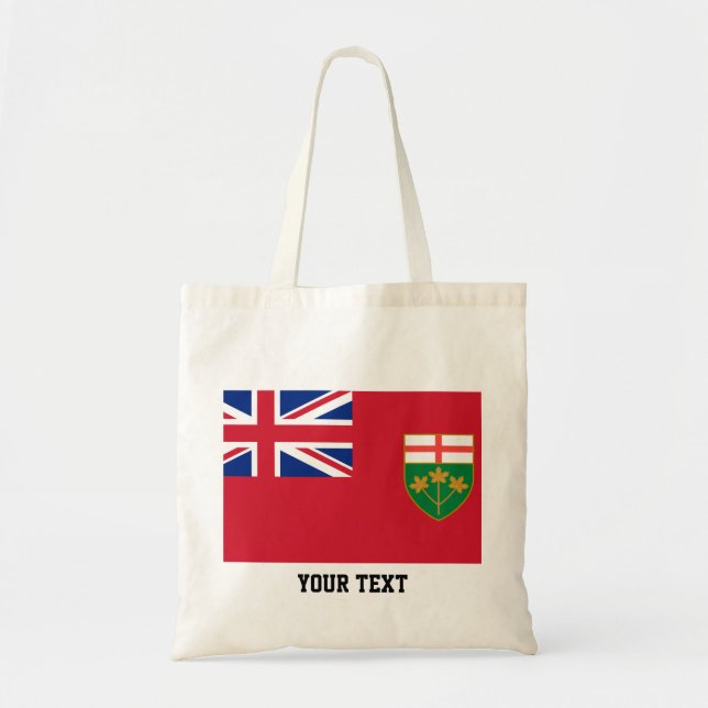 Ontario flagga tygkasse (Framsidan)