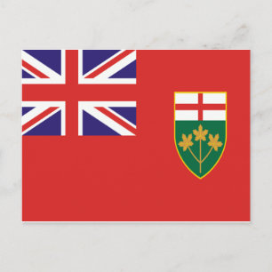 Ontario Flagga Vykort