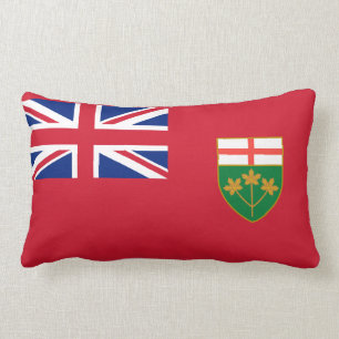 Ontario flaggadekorativ kudde