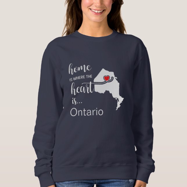 Ontario Home är där hjärtat finns T Shirt (Framsida)