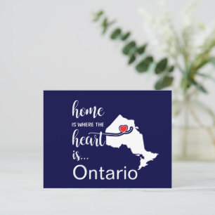 Ontario Home är där hjärtat finns Vykort