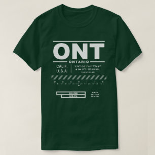 Ontario Internationell flygplats ONT T Shirt