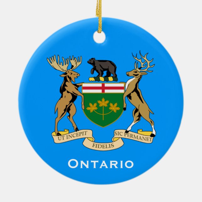 Ontario* julprydnad julgransprydnad keramik (Baksidan)