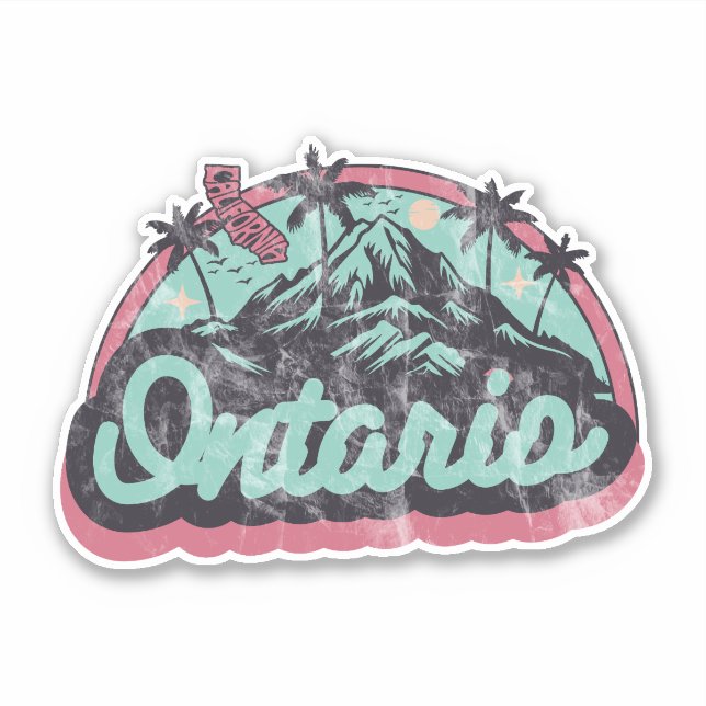 Ontario, Kalifornien Klistermärken (Framsida)