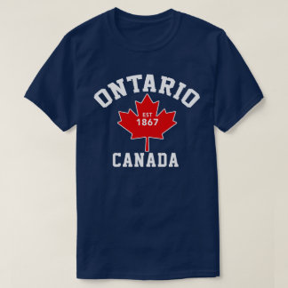 Ontario Kanada Est.1867 patriotisk T skjorta Shirt