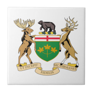 Ontario (Kanada) vapensköld Kakelplatta