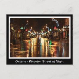 Ontario, Kingston Street på natten Vykort