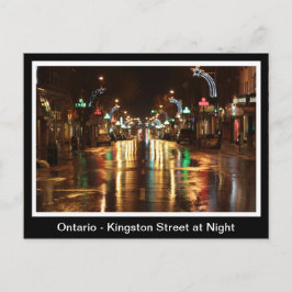 Ontario, Kingston Street på natten Vykort