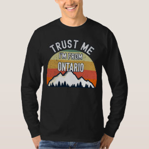 Ontario Lita på mig att jag är från Ontario T Shirt
