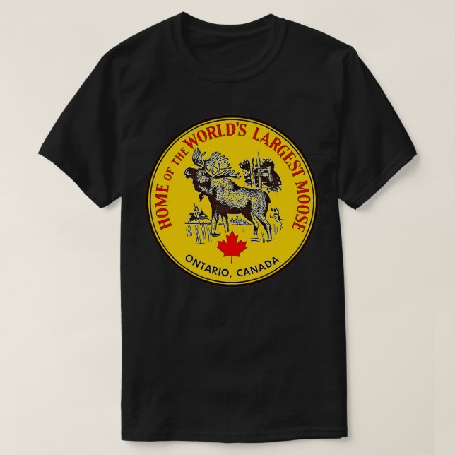 Ontario Moose Vintage resor T Shirt (Design framsida)