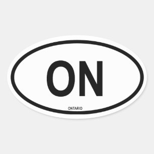 Ontario "ON" Ovalt Klistermärke
