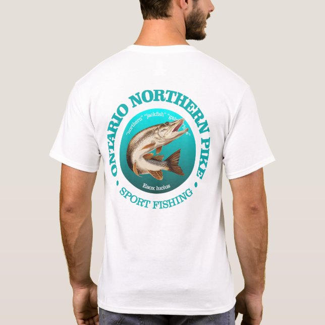 Ontario Pike Fishing T Shirt (Baksida)