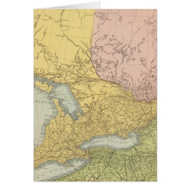 Ontario, Quebec Hälsningskort (Framsidan)