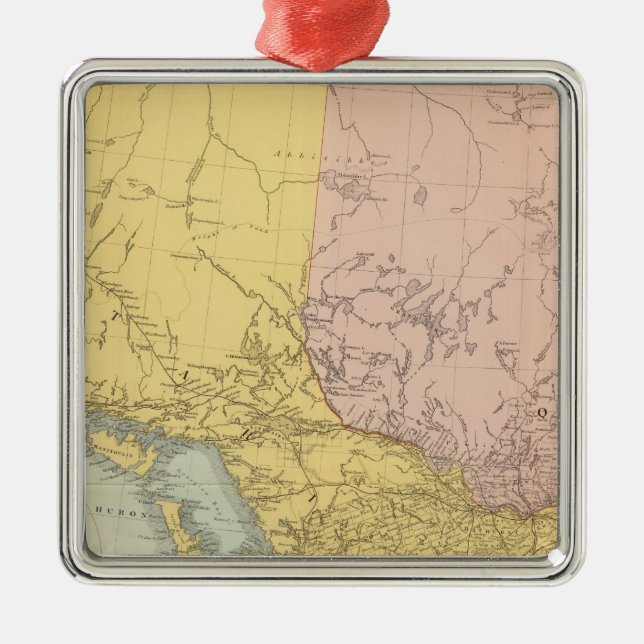 Ontario, Quebec Julgransprydnad Metall (Framsidan)