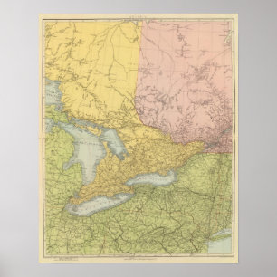 Ontario, Quebec Poster